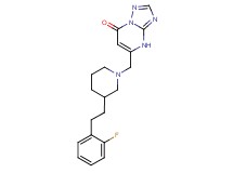 5-({3-[2-(2-fluorophenyl)ethyl]-1-piperidinyl}methyl)[1,2,4]triazolo[1,5-a]pyrimidin-7(4H)-one