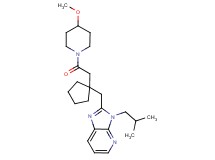 3-isobutyl-2-({1-[2-(4-methoxypiperidin-1-yl)-2-oxoethyl]cyclopentyl}methyl)-3H-imidazo[4,5-b]pyridine