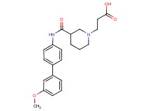3-(3-{[(3'-methoxybiphenyl-4-yl)amino]carbonyl}piperidin-1-yl)propanoic acid