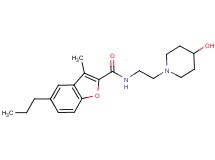 N-[2-(4-hydroxy-1-piperidinyl)ethyl]-3-methyl-5-propyl-1-benzofuran-2-carboxamide