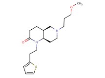 (4aS*,8aR*)-6-(3-methoxypropyl)-1-[2-(2-thienyl)ethyl]octahydro-1,6-naphthyridin-2(1H)-one
