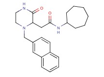 N-cycloheptyl-2-[1-(2-naphthylmethyl)-3-oxo-2-piperazinyl]acetamide