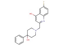 6-fluoro-2-[(4-hydroxy-4-phenylpiperidin-1-yl)methyl]quinolin-4-ol