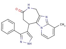 10-methyl-5-(3-phenyl-1H-pyrazol-4-yl)-1,2,4,5-tetrahydro-3H-pyrido[1',2':1,2]imidazo[4,5-c]azepin-3-one