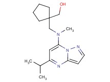 (1-{[(5-isopropylpyrazolo[1,5-a]pyrimidin-7-yl)(methyl)amino]methyl}cyclopentyl)methanol