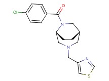 (1S*,5R*)-6-(4-chlorobenzoyl)-3-(1,3-thiazol-4-ylmethyl)-3,6-diazabicyclo[3.2.2]nonane