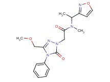 N-[1-(3-isoxazolyl)ethyl]-2-[3-(methoxymethyl)-5-oxo-4-phenyl-4,5-dihydro-1H-1,2,4-triazol-1-yl]-N-methylacetamide