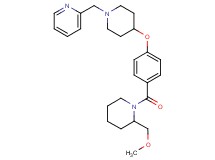 2-{[4-(4-{[2-(methoxymethyl)-1-piperidinyl]carbonyl}phenoxy)-1-piperidinyl]methyl}pyridine