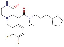 N-(3-cyclopentylpropyl)-2-[1-(2,3-difluorobenzyl)-3-oxo-2-piperazinyl]-N-methylacetamide