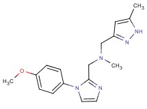 1-[1-(4-methoxyphenyl)-1H-imidazol-2-yl]-N-methyl-N-[(5-methyl-1H-pyrazol-3-yl)methyl]methanamine