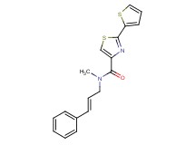 N-methyl-N-[(2E)-3-phenyl-2-propen-1-yl]-2-(2-thienyl)-1,3-thiazole-4-carboxamide