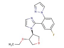 1-(2-{1-[(3S*,4R*)-4-ethoxytetrahydrofuran-3-yl]-1H-imidazol-2-yl}-4-fluorophenyl)-1H-pyrazole