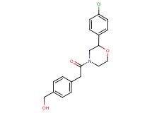 (4-{2-[2-(4-chlorophenyl)morpholin-4-yl]-2-oxoethyl}phenyl)methanol