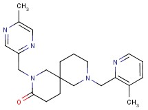 2-[(5-methyl-2-pyrazinyl)methyl]-8-[(3-methyl-2-pyridinyl)methyl]-2,8-diazaspiro[5.5]undecan-3-one