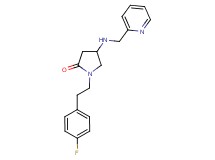 1-[2-(4-fluorophenyl)ethyl]-4-[(2-pyridinylmethyl)amino]-2-pyrrolidinone