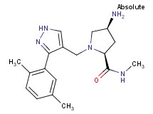 (2S,4S)-4-amino-1-{[3-(2,5-dimethylphenyl)-1H-pyrazol-4-yl]methyl}-N-methylpyrrolidine-2-carboxamide