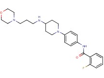 2-fluoro-N-[4-(4-{[3-(4-morpholinyl)propyl]amino}-1-piperidinyl)phenyl]benzamide