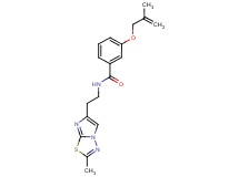 N-[2-(2-methylimidazo[2,1-b][1,3,4]thiadiazol-6-yl)ethyl]-3-[(2-methylprop-2-en-1-yl)oxy]benzamide