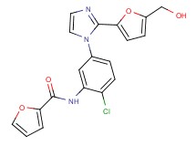 N-(2-chloro-5-{2-[5-(hydroxymethyl)-2-furyl]-1H-imidazol-1-yl}phenyl)-2-furamide