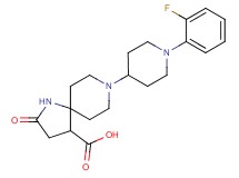 8-[1-(2-fluorophenyl)piperidin-4-yl]-2-oxo-1,8-diazaspiro[4.5]decane-4-carboxylic acid