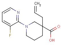 3-allyl-1-(3-fluoro-2-pyridinyl)-3-piperidinecarboxylic acid