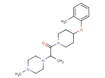 1-methyl-4-{1-methyl-2-[4-(2-methylphenoxy)-1-piperidinyl]-2-oxoethyl}piperazine