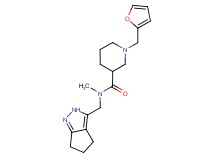1-(2-furylmethyl)-N-methyl-N-(2,4,5,6-tetrahydrocyclopenta[c]pyrazol-3-ylmethyl)piperidine-3-carboxamide