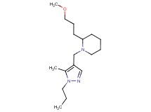 2-(3-methoxypropyl)-1-[(5-methyl-1-propyl-1H-pyrazol-4-yl)methyl]piperidine