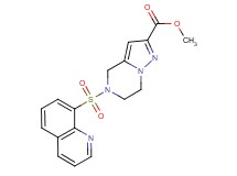 methyl 5-(quinolin-8-ylsulfonyl)-4,5,6,7-tetrahydropyrazolo[1,5-a]pyrazine-2-carboxylate