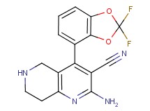 2-amino-4-(2,2-difluoro-1,3-benzodioxol-4-yl)-5,6,7,8-tetrahydro-1,6-naphthyridine-3-carbonitrile