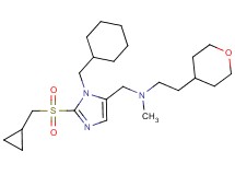({1-(cyclohexylmethyl)-2-[(cyclopropylmethyl)sulfonyl]-1H-imidazol-5-yl}methyl)methyl[2-(tetrahydro-2H-pyran-4-yl)ethyl]amine
