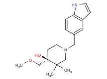 (4S*)-1-(1H-indol-5-ylmethyl)-4-(methoxymethyl)-3,3-dimethylpiperidin-4-ol
