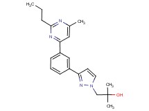 2-methyl-1-{3-[3-(6-methyl-2-propyl-4-pyrimidinyl)phenyl]-1H-pyrazol-1-yl}-2-propanol