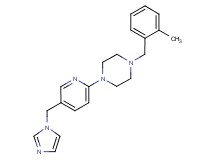1-[5-(1H-imidazol-1-ylmethyl)-2-pyridinyl]-4-(2-methylbenzyl)piperazine