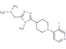 ({5-[1-(3-fluoropyridin-4-yl)piperidin-4-yl]-4-methyl-4H-1,2,4-triazol-3-yl}methyl)dimethylamine