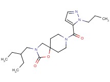 3-(2-ethylbutyl)-8-[(1-propyl-1H-pyrazol-5-yl)carbonyl]-1-oxa-3,8-diazaspiro[4.5]decan-2-one