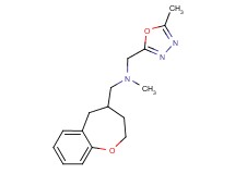 N-methyl-1-(5-methyl-1,3,4-oxadiazol-2-yl)-N-(2,3,4,5-tetrahydro-1-benzoxepin-4-ylmethyl)methanamine