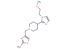 4-[1-(2-methoxyethyl)-1H-imidazol-2-yl]-1-[(2-methyl-1,3-oxazol-4-yl)methyl]piperidine