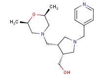 [(3R*,4S*)-4-{[(2R*,6S*)-2,6-dimethylmorpholin-4-yl]methyl}-1-(pyridin-4-ylmethyl)pyrrolidin-3-yl]methanol