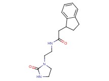 2-(2,3-dihydro-1H-inden-1-yl)-N-[2-(2-oxo-1-imidazolidinyl)ethyl]acetamide