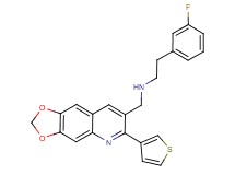 2-(3-fluorophenyl)-N-{[6-(3-thienyl)[1,3]dioxolo[4,5-g]quinolin-7-yl]methyl}ethanamine