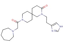 9-(azepan-1-ylacetyl)-2-[2-(1H-imidazol-4-yl)ethyl]-2,9-diazaspiro[5.5]undecan-3-one