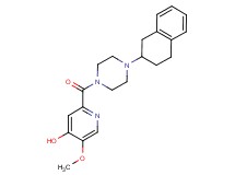5-methoxy-2-{[4-(1,2,3,4-tetrahydro-2-naphthalenyl)-1-piperazinyl]carbonyl}-4-pyridinol