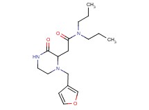 2-[1-(3-furylmethyl)-3-oxo-2-piperazinyl]-N,N-dipropylacetamide