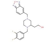 2-[4-(2,1,3-benzoxadiazol-5-ylmethyl)-1-(3,4-difluorobenzyl)-2-piperazinyl]ethanol