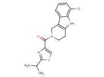 6-chloro-2-[(2-isopropyl-1,3-thiazol-4-yl)carbonyl]-2,3,4,5-tetrahydro-1H-pyrido[4,3-b]indole