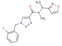 1-(2-fluorobenzyl)-N-[1-(3-isoxazolyl)ethyl]-N-methyl-1H-1,2,3-triazole-4-carboxamide