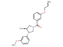 (3R*,4S*)-1-[3-(allyloxy)benzoyl]-4-(3-methoxyphenyl)pyrrolidin-3-amine