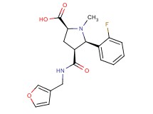 (2S*,4S*,5R*)-5-(2-fluorophenyl)-4-{[(3-furylmethyl)amino]carbonyl}-1-methylpyrrolidine-2-carboxylic acid