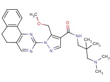 1-(5,6-dihydrobenzo[h]quinazolin-2-yl)-N-[3-(dimethylamino)-2,2-dimethylpropyl]-5-(methoxymethyl)-1H-pyrazole-4-carboxamide